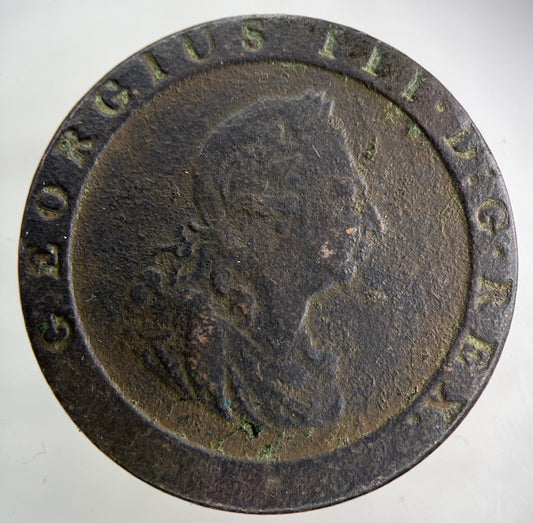 1797 George III 3rd Cartwheel One Penny Coin | Fine Collectable Grade