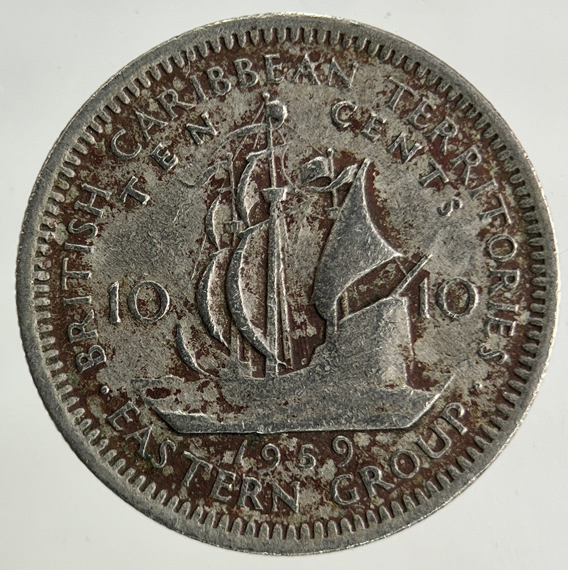 1959 British Caribbean Territories 10 Cents Coin | Collectable Grade