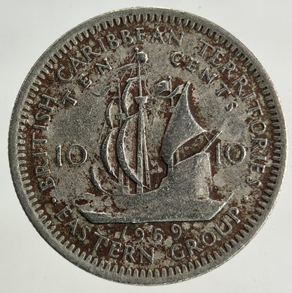 1959 British Caribbean Territories 10 Cents Coin | Collectable Grade