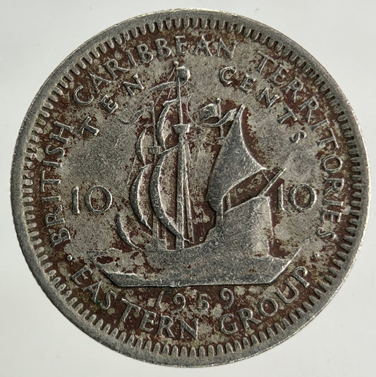 1959 British Caribbean Territories 10 Cents Coin | Collectable Grade