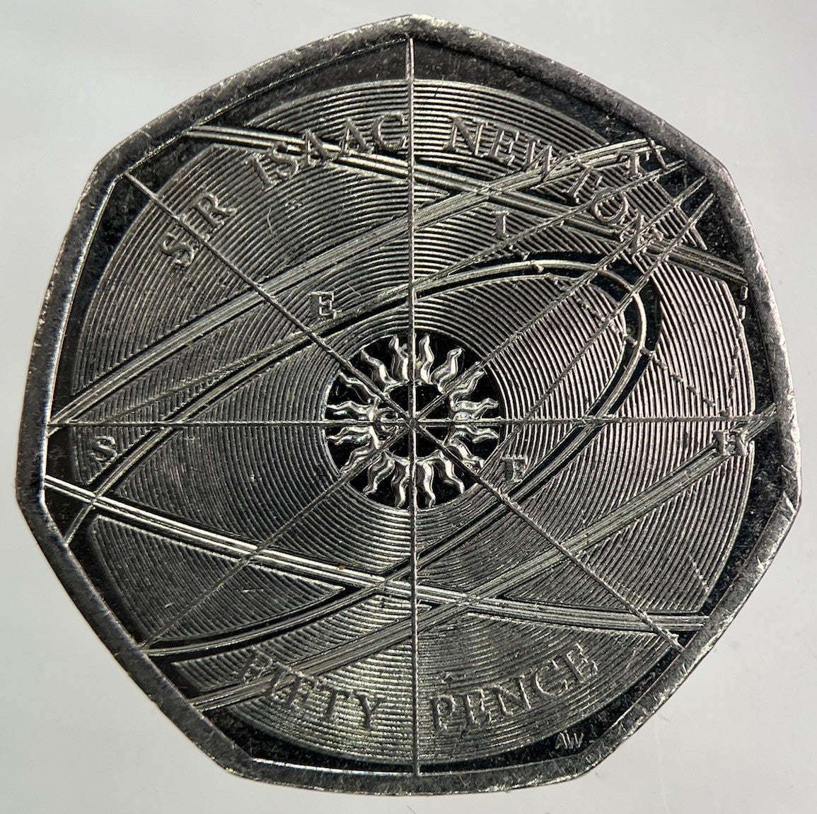 2017 Sir Isaac Newton 50p Fifty - Pence Coin | Collectable Grade
