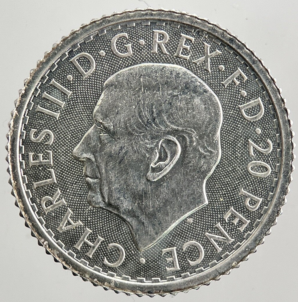 2024 Britannia Royal Mint 1/10th Oz Silver Coin | Very High Grade