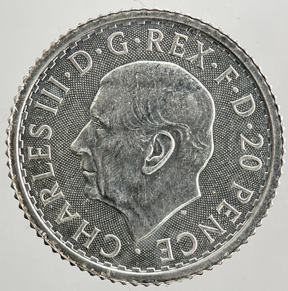 2024 Britannia Royal Mint 1/10th Oz Silver Coin | Very High Grade