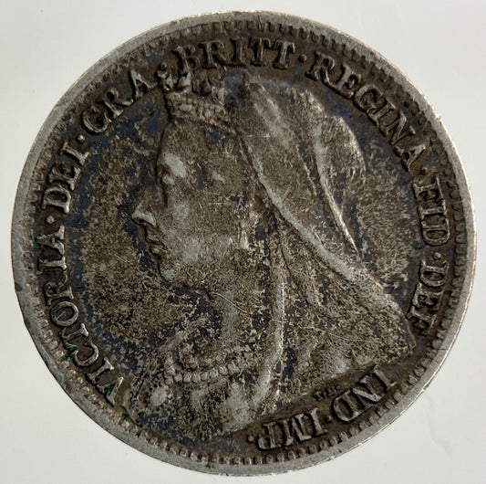 1899 Victoria Threepence Silver Coin | Fine Collectable Grade