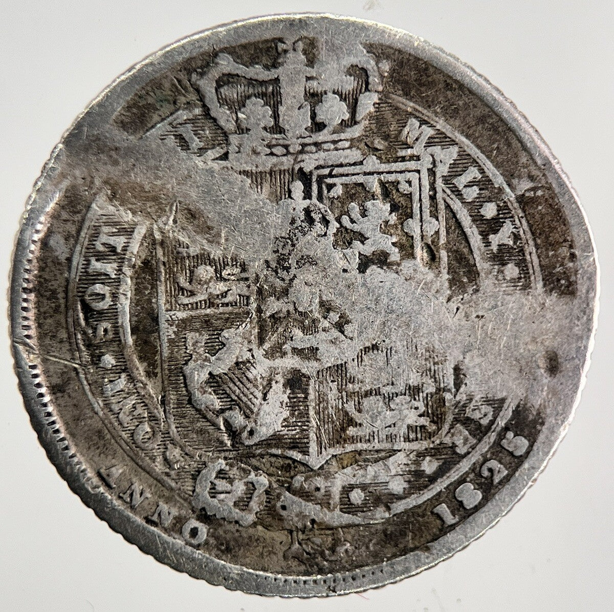 1825 George IV Sixpence Silver Coin | Collectable Grade | a9793