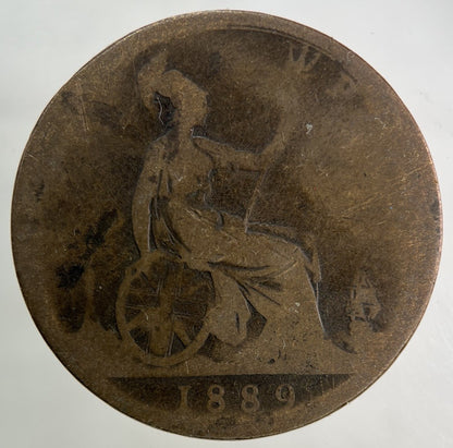 1889 Victoria One Penny Coin | Collectable Grade