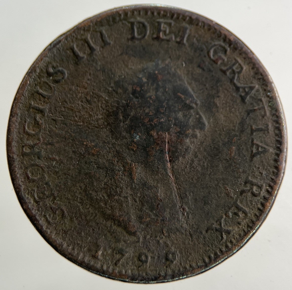 1799 George III 3rd Farthing Coin | Collectable Grade