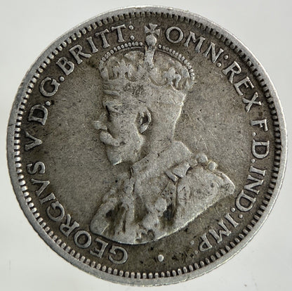 1928 Australia Sixpence Silver Coin | Fine Collectable Grade