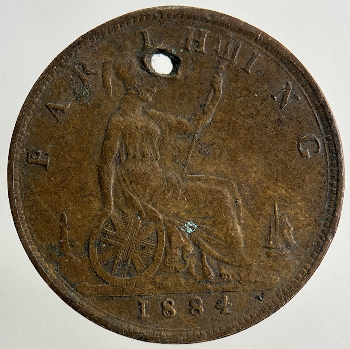 1884 Victoria Farthing Coin | Fine Collectable Grade