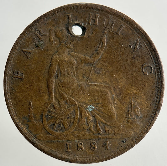 1884 Victoria Farthing Coin | Fine Collectable Grade