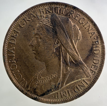 1901 Victoria One Penny Coin | Very High Grade