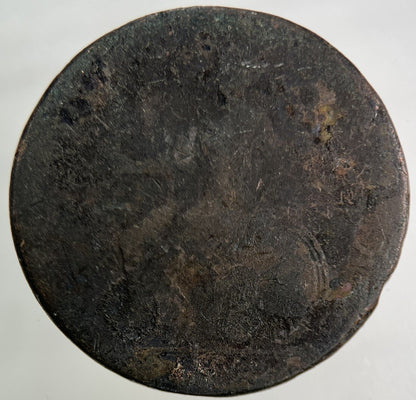 1754 George II 2nd Half - Penny Coin | Fair Grade