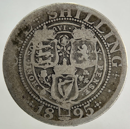 1895 Victoria Shilling Silver Coin | Collectable Grade