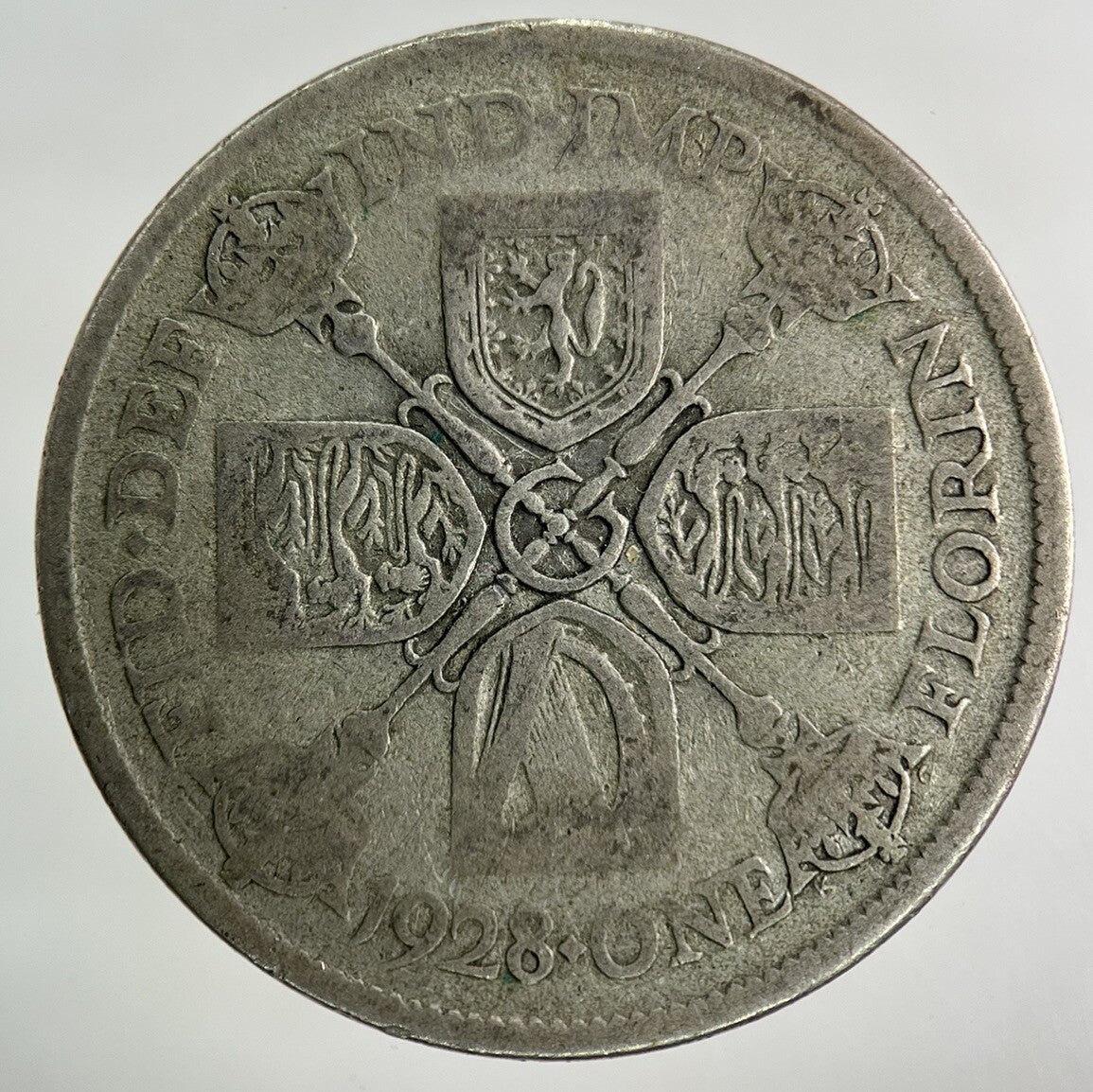 1928 George V Florin Silver Coin | Fair Grade