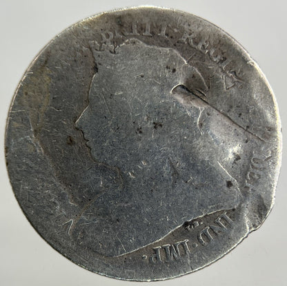 British Victoria Sixpence Silver Coin | Worn Grade