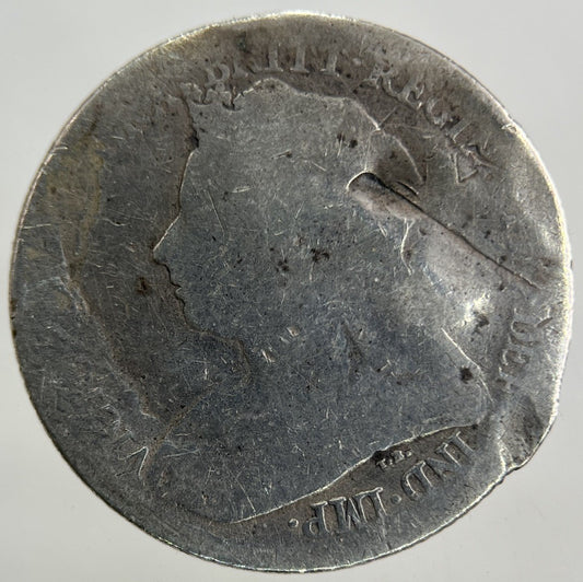 British Victoria Sixpence Silver Coin | Worn Grade