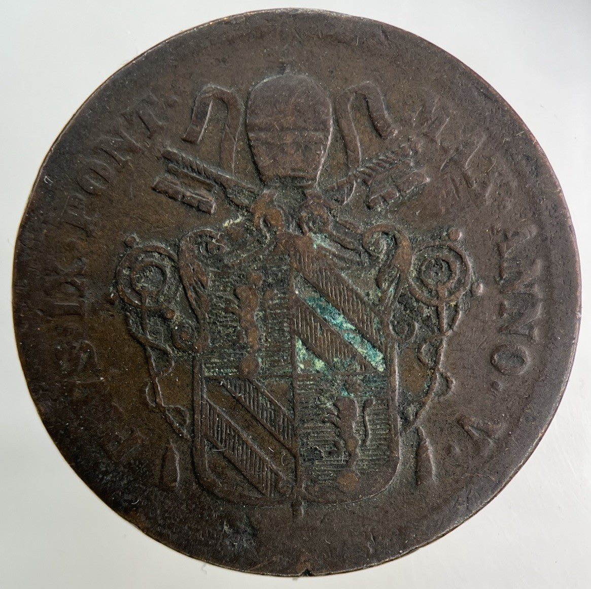 1851 Italy Papal States 1 Baiocco Coin | Collectable Grade