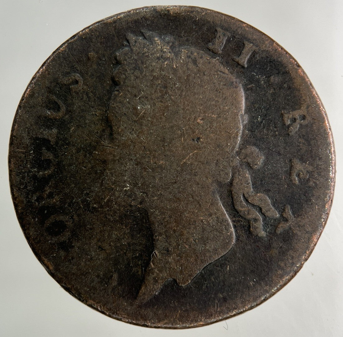 1744 Irish Half - Penny Coin | Collectable Grade
