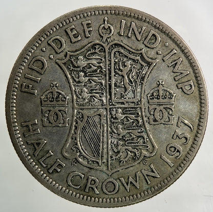 1937 George VI Half - Crown Silver Coin | Fine Collectable Grade