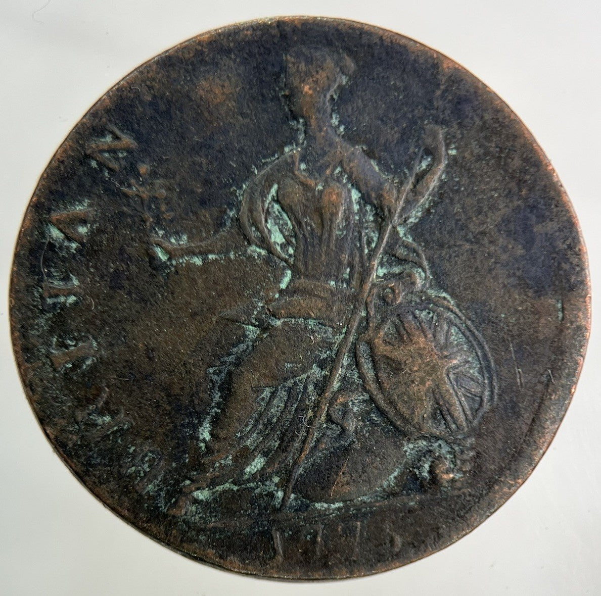 1775 George III 3rd Half - Penny Coin | Very High Grade