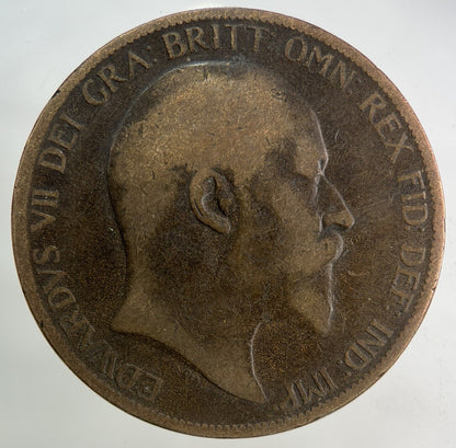 1902 Edward VII One Penny Coin | Collectable Grade