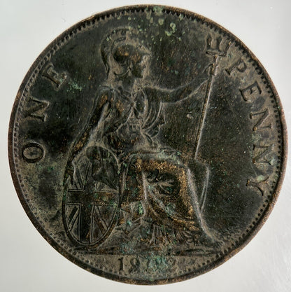1902 Edward VII One Penny Coin | Fine Collectable Grade