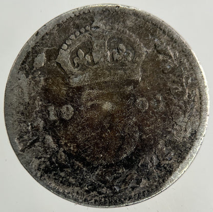 1901 Victoria Threepence Silver Coin | Fair Grade
