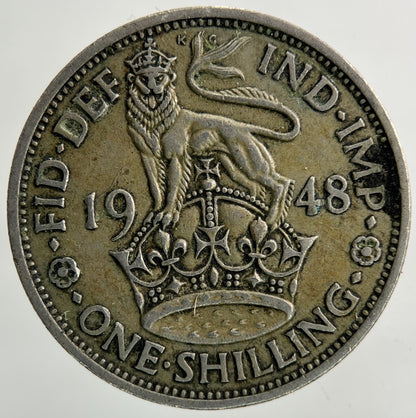 1948 George VI Shilling Coin | Fine Collectable Grade