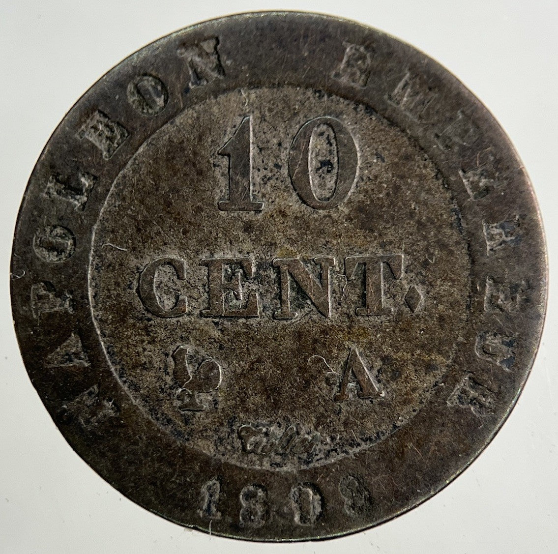 1808 France Napoleon 10 Centimes Coin | Collectable Grade