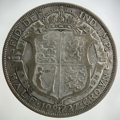 1927 George V Half - Crown Silver Coin | Fine Collectable Grade