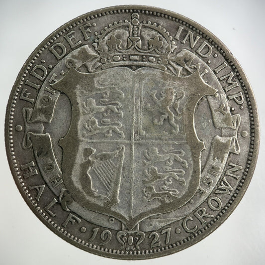 1927 George V Half - Crown Silver Coin | Fine Collectable Grade