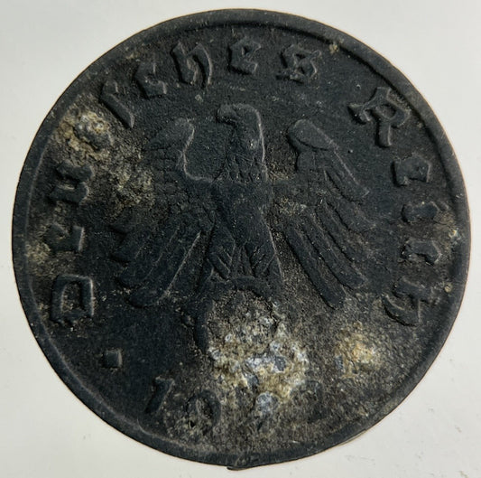1942 Germany German Nazi 1 Pfennig Coin | Collectable Grade