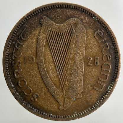 1928 Irish Half - Penny Coin | Collectable Grade