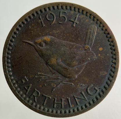 1954 Elizabeth II 2nd Farthing Coin | Fine Collectable Grade