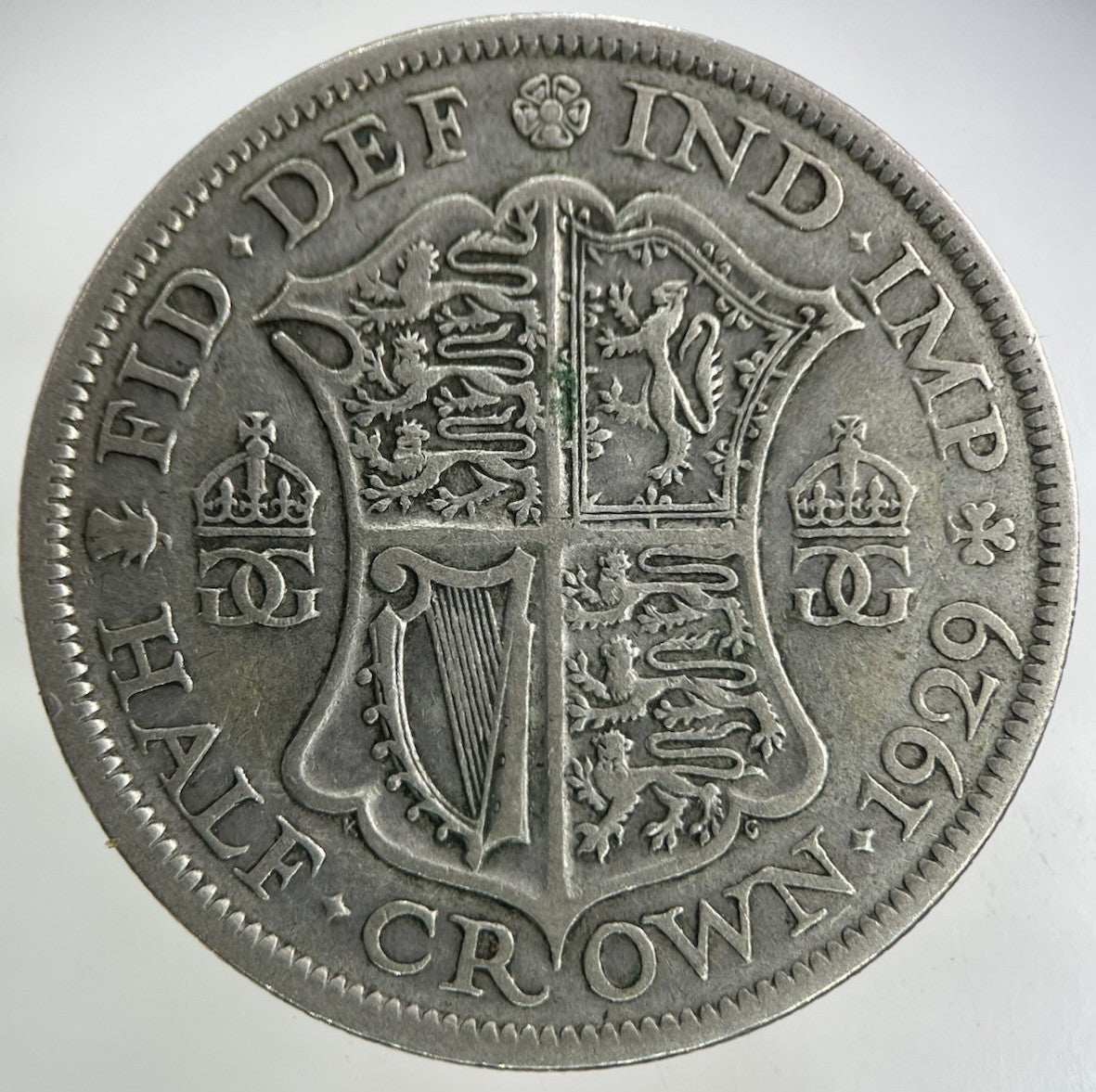 1929 George V Half - Crown Silver Coin | Fine Collectable Grade