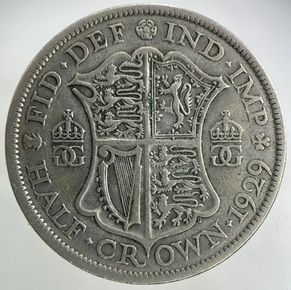 1929 George V Half - Crown Silver Coin | Fine Collectable Grade