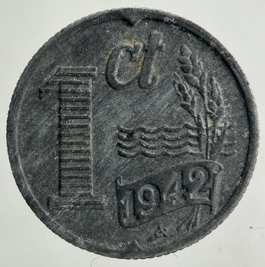 1942 Netherlands 1 Cent Coin | Fine Collectable Grade