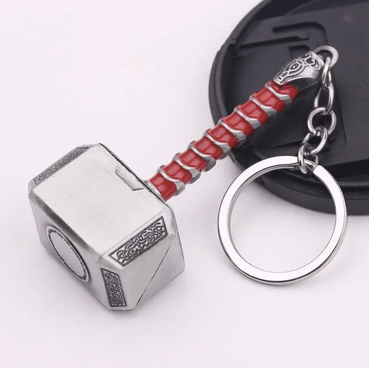 Heavy Thor Hammer Shaped Keyring Premium Keychain Gift UK