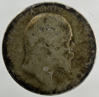 Edward VII Sixpence Silver Coin | Fair Grade