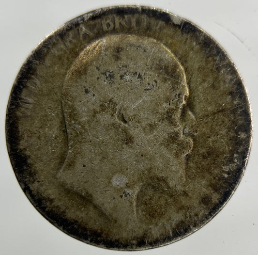 Edward VII Sixpence Silver Coin | Fair Grade