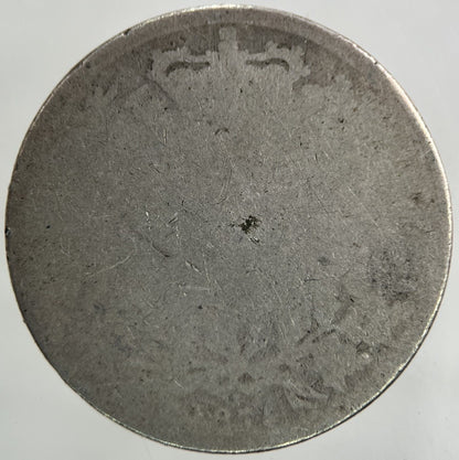 1855 Victoria Shilling Silver Coin | Worn Grade