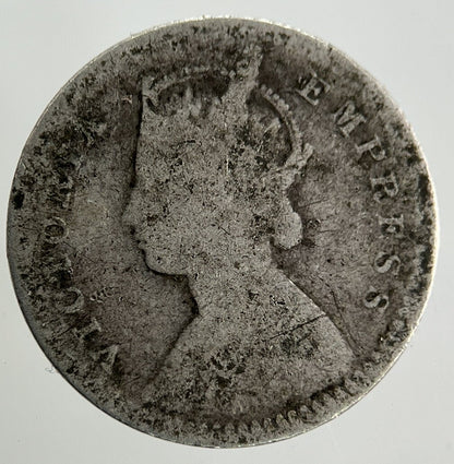 1891 India 2 Annas Silver Coin | Collectable Grade