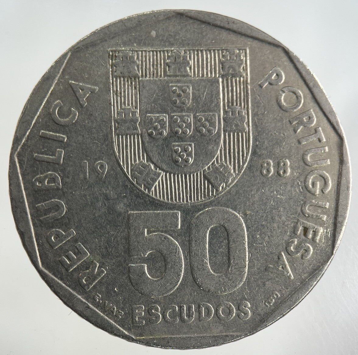 1988 Portugal 50 Escudos Coin | Fine Collectable Grade