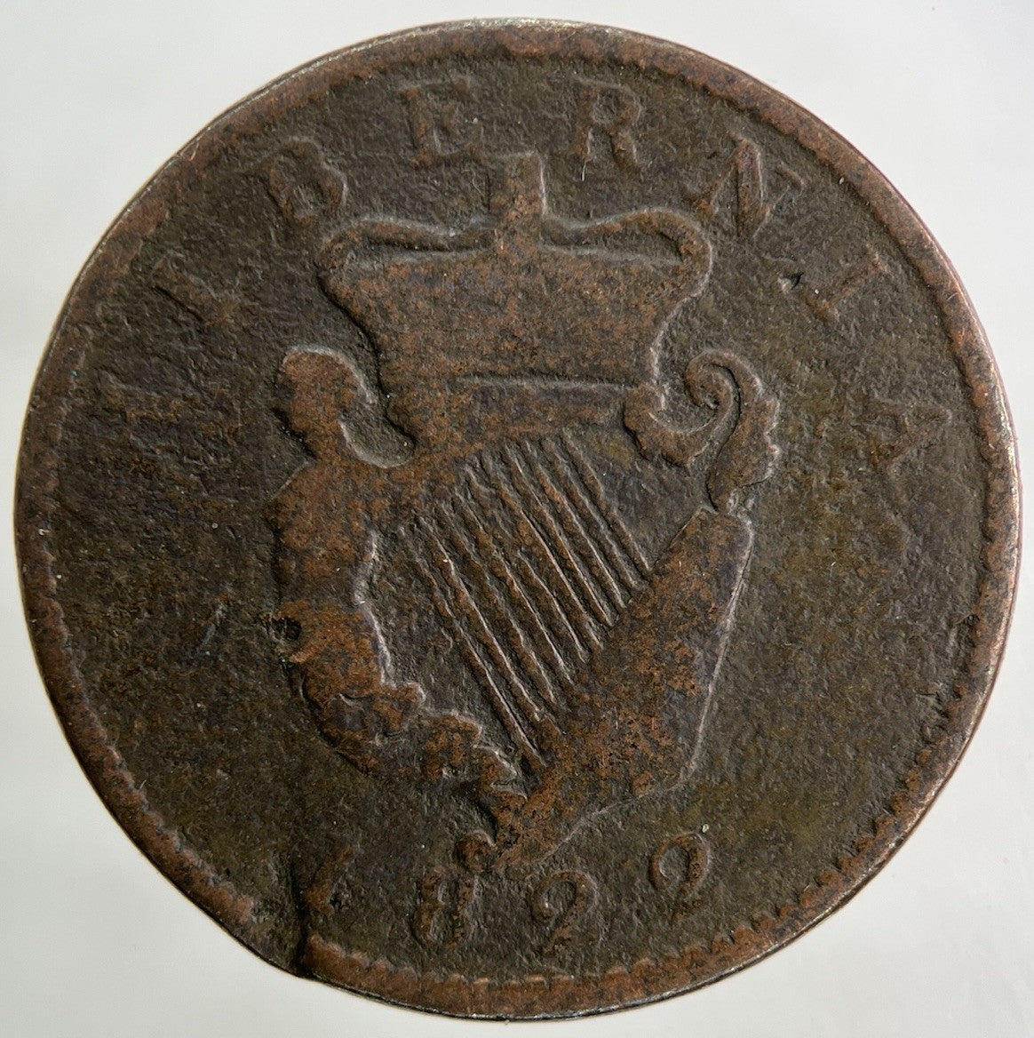 1822 Irish Half - Penny Coin | Collectable Grade