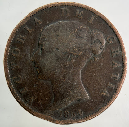 1854 Victoria Half - Penny Coin | Collectable Grade