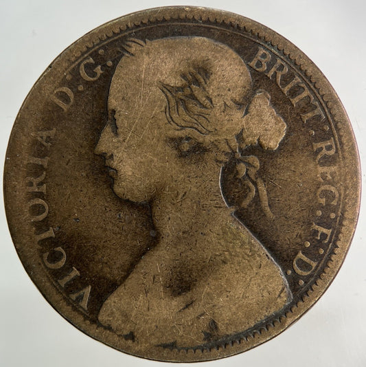 1864 Victoria One Penny Coin | Collectable Grade