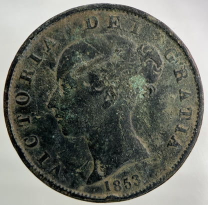 1853 Victoria Half - Penny Coin | Collectable Grade