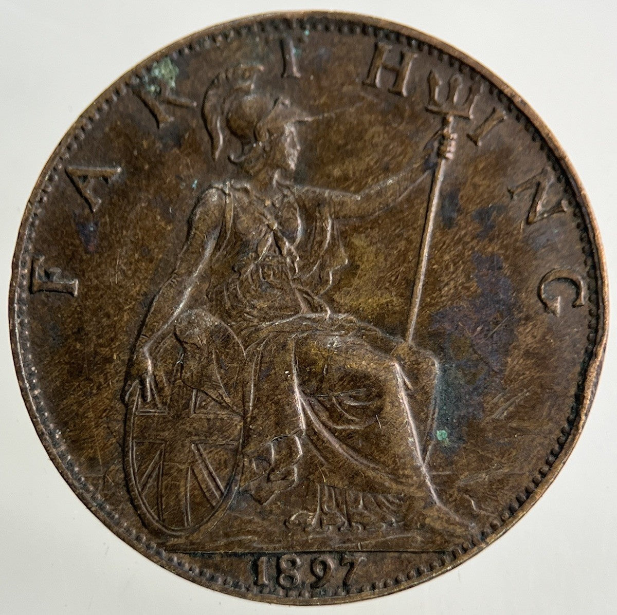 1897 Victoria Farthing Coin | Very High Grade