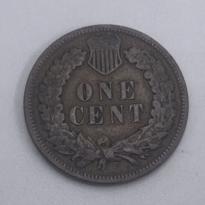1895 US USA Indian Head One 1 Cent | American Copper Coin | Fair Grade | a424