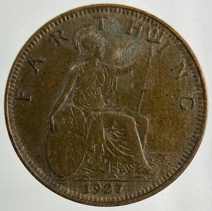 1927 George V Farthing Coin | Fine Collectable Grade